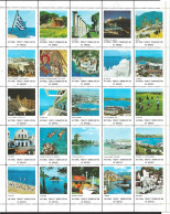 POSTAL  LABELS      TOURISM     1967-1974      SHEET  OF  25   DIFFERENT     LABELS        MNH - Vignettes De Fantaisie