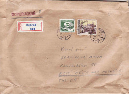 Czechoslovakia 1970, R Letter - Einschreiben From Rajhrad Bezirk Brno Venkov To Nové Mesto Nad Metují - Briefe U. Dokumente