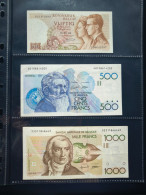 BELGIQUE - Lot 4 Billets (1966-1980) - TBE - To Identify