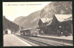 AK Chatelard, La Gare, Ligne Martigny-Chamonix, Bahnhof - Martigny