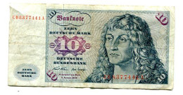 Billet De  10 Deutche Mark    VOIR ETAT  §§§ - 10 Deutsche Mark