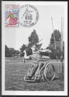 FRANCE - SPORTS - JEUX MONDIAUX DES HANDICAPES PHYSIQUES EN 1970 - N° 1649 - CARTE MAXIMUM - Handisport