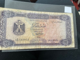 Libya =  Half Dinar Banknote - Scarce - But Condition As Per Scan - Libya