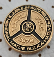 10. Auto Rally Memorial Matije Blejca Menges 1978 Slovenia Pin - Automovilismo - F1