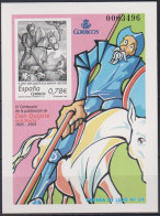 Girostamps.- PRUEBA DE LUJO Nº 24  DON QUIJOTE IV CENTENARIO DE LA PUBLICACIÓN DE DON QUIJOTE - Full Sheets