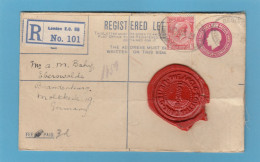 PERFIN/PERFORES/FIRMENLOCHUNG. THE ANGLO EGYPTIAN BANK, LONDON. E.P. AVEC AFFR. COMPL. D'UN TIMBRE PERFORE. - Covers & Documents