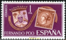 Delcampe - 249588 MNH FERNANDO POO 1968 100 ANIVERSARIO DEL PRIMER SELLO DE FERNANDO POO - Fernando Poo