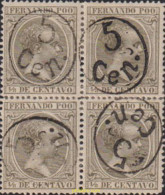 Delcampe - 625428 HINGED FERNANDO POO 1895 HABILITADO - Fernando Poo