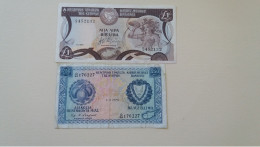2 Billets De Chypre - Cyprus