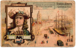 Chromos : Chocolat Duroyon & Ramette : Jean Bart - Dunkerque : Bateaux - Navigateur - Duroyon & Ramette