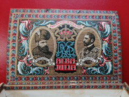 Romania Cutie Lemn Tigari Foi, Tigarete Alba Iulia Mihai Viteazul Si Regele Ferdinand 20x13x4 Cm - Empty Tobacco Boxes