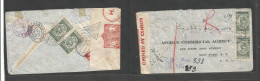 Afghanistan. 1940 (4 Sept) Koboul - USA, NYC (20 Nov) Front And Reverse Multifkd Air India Censored Envelope. Routed Via - Afganistán