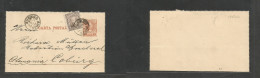 Argentina - Stationery. 1892 (25 Apr) Buenos Aires - Germany, Coburg. 2c Brown Stat Lettersheet + 10c Adtl, Tied Cds, At - Otros & Sin Clasificación