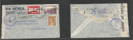 Argentina - Xx. 1940 (18 Dec) Buenos Aires - Sweden, Stockholm. LATI Flight Sweden. Air Multifkd Env, Censored At Torino - Otros & Sin Clasificación