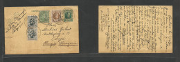 Belgium - Stationery. 1930 (4 July) Roeselare - HUNGARY, Baja 35c Green Stat Card + 4 Adtls, Tied Cds. Mixed Issues Sent - Otros & Sin Clasificación