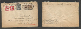 Belgium - Xx. 1934 (17 Oct) Advert, Gouvy - Italy, Torino. Multifkd Envelope At 1,75fr Rate, Tied Cds + 2 Diff Tied Ad L - Other & Unclassified
