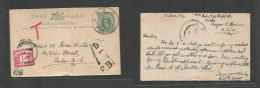 Bc - Nigeria. 1915 (19 Oct) SN, Ereko, Lagos - London, UK (14 Nov) 1/2d Green Stat Card Cancelled Cds + Taxed Arrival GB - Other & Unclassified