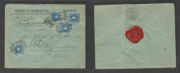 E-Alfonso Xiii. 1906 (31 Marzo) 248 (4) Madrid - Suiza, Asmoos (3 Apr) Sobre Certificado Comercial Tarifa 1 Peseta Mat Y - Otros & Sin Clasificación