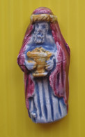 Fève - Santon De La Crèche Nazareth 1990 - Roi Mage Cape Rouge   / C2 - Santons