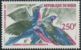 THEMATIC BIRDS:  SPLENDID STARLING  (LAMPROCOLNIS SPLENDIDUS)   -   NIGER - Moineaux