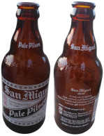 Philippines Bouteille Vide Empty Beer Bottle Sérigraphiée San Miguel Pale Pilsen - Cerveza