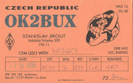 Czech Republic - QSL - Praha - OK2BUX - Altri & Non Classificati