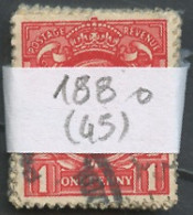 Grande Bretagne Lot 1934-36 Y&T N°188 - Michel N°176 (o) - 1p George V - Lot De 45 Timbres - Sheets, Plate Blocks & Multiples