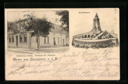 AK Edersleben, Gasthof Deutsches Haus Und Kyffhäuser-Denkmal - Kyffhäuser