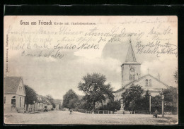 AK Friesack, Charlottenstrasse Mit Kirche - Friesack