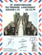 FRANCE / ENVELOPPES DIFFERENTS LANCEMENT D'ARIANNE - Other & Unclassified