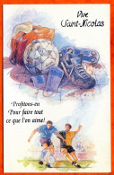 CP Vive SAINT NICOLAS  Football Foot Carte Vierge TBE - Nikolaus
