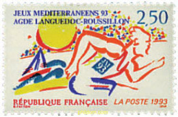 Delcampe - 65886 MNH FRANCIA 1993 JUEGOS MEDITERRANEOS 93 - Athlétisme
