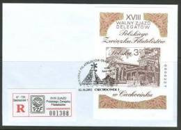 POLAND 2002 /Philatelist ASSOCIATIONS -CIECHOCINEK '02/ MS Michel Bl.152B USED On Cover - Lettres & Documents