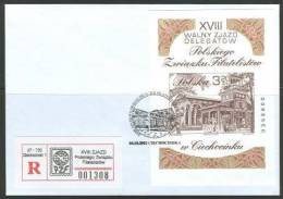 POLAND 2002 /Philatelist ASSOCIATIONS -CIECHOCINEK '02/ MS Michel Bl.152B USED On Cover - Lettres & Documents
