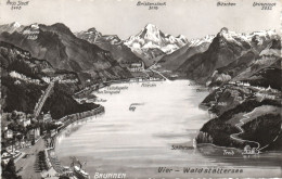 BRUNNEN, INGENBOHL, VIERWALDSTÄTTERSEE, LAKE, SHIP, MOUNTAIN, LANDSCAPE, POSTCARD, SWITZERLAND - Ingenbohl