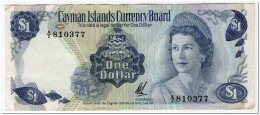CAYMAN ISLANDS,1 DOLLAR,L.1971(1973)P.1b,VF - Isole Caiman