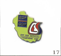 Pin's Energie - EDF/GDF Services / Champagne Sud. Non Est. Numéroté N#1436. EGF. T1074-17 - EDF GDF