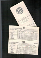 STIB - Tramways De Bruxelles - Pochette Contenant Calendrier Et Horaires Pour L'hiver 1978 - Europa
