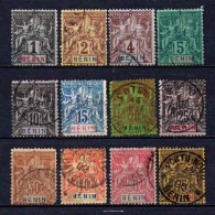 Bénin -1894 - Type Sage - N° 33 à 44  - Oblitéré - Used - Gebruikt