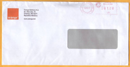 2017 Moldova Moldavie  ATM  Service Franking. Machine Stamp. Posta Moldovei. Impression Of The Machine Stamp. Orange - Machine Labels [ATM]