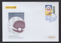 BRD 2022 FDC Skl - Welt Der Briefe:   Muschel Mit Perlen-Briefmarke ( Neu 39) - 2011-…