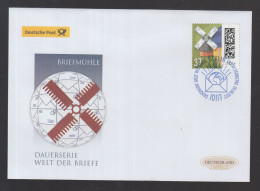 BRD 2022 FDC - Welt Der Briefe:   Windmühle Mit Brief-Flügeln ( Neu 39) - 2011-…