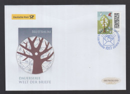 BRD 2022 FDC - Welt Der Briefe:   Baum Mit Brief-Blüten Und Vogel ( Neu 39) - 2011-…