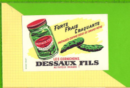 BUVARD & Blotting Paper :  Les Cornichons DESSAUX FILS Forts Frais Craquants  & Cote 818.308 - Mosterd