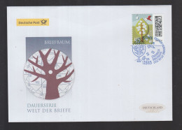 BRD 2022 FDC Skl - Welt Der Briefe:   Baum Mit Brief-Blüten Und Vogel ( Neu 39) - 2011-…
