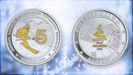 Georgia 2025 European Youth Olympic Festival "Bakuriani 2025" 5 Lari Coin Silver Proof   Winter Sports - Géorgie