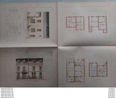 PETITES CONSTRUCTIONS FRANCAISES PL. 21 A 24  EDIT. THEZARD PETITES VILLAS MITOYENNES - Architectuur