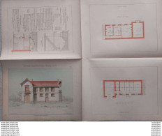 PETITES CONSTRUCTIONS FRANCAISES PL. 33 A 36   EDIT. THEZARD ECURIES ET REMISE - Architectuur
