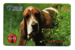 Coca Cola Chien Dog  Télécarte China  Chine Phonecard (KV 544) - Cani