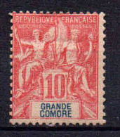 Grande Comore   - 1900 -  Type Sage  - N° 14  -  Neuf * - MLH - Neufs